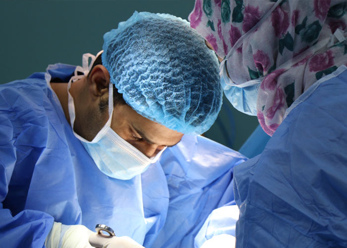 man and women in scrubs