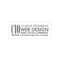 CIO Badge logo in black and white
